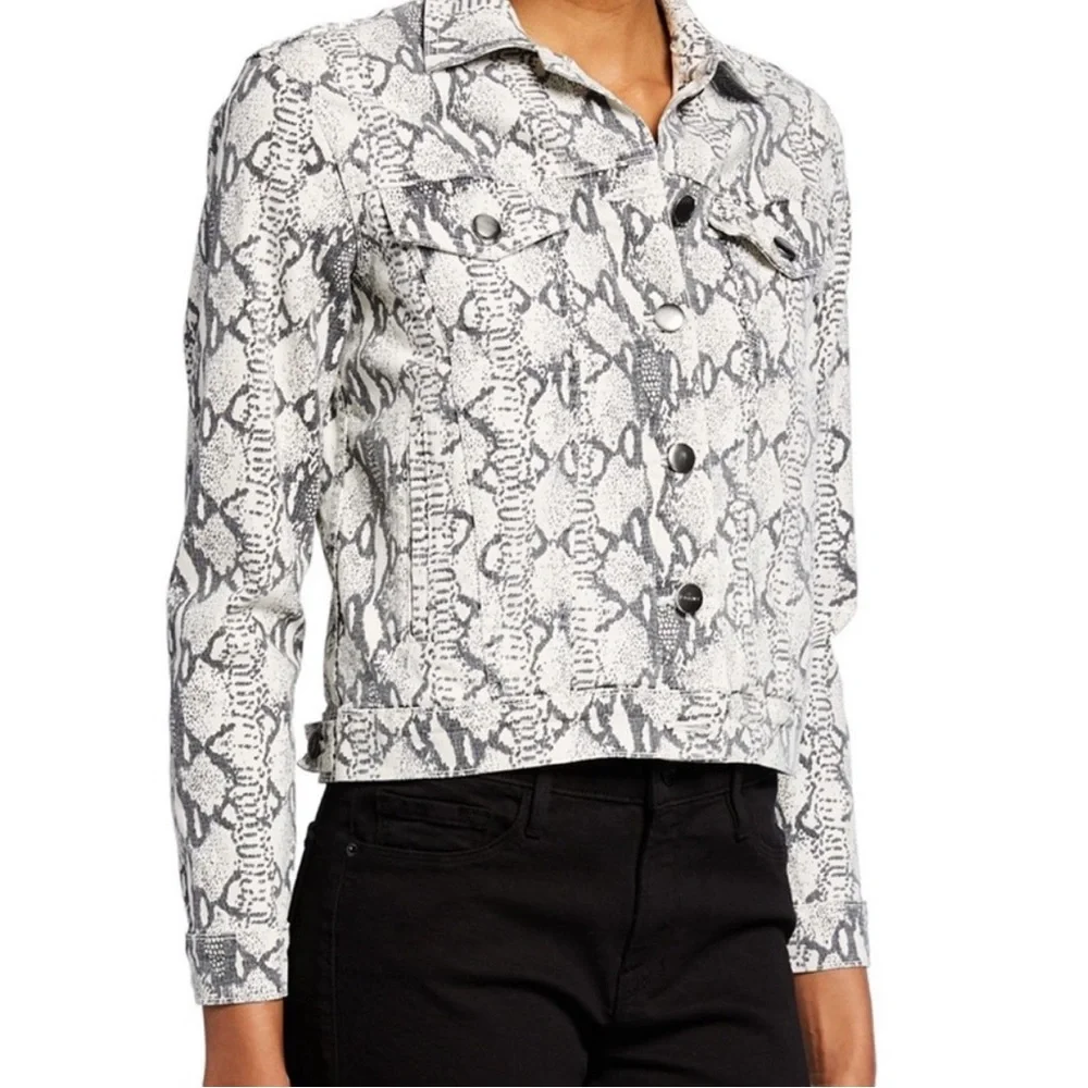 Frame Denim “gris multi” python jacket - Picture 3 of 9